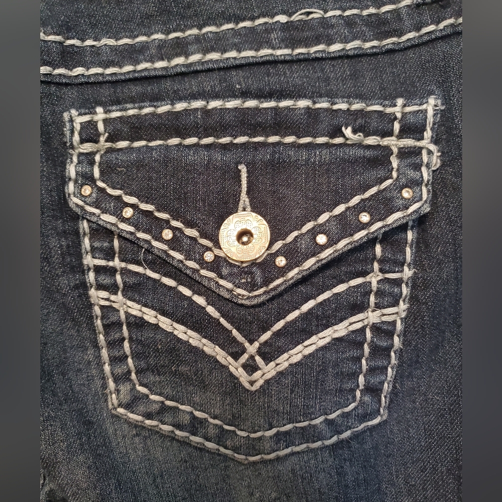 Size 8 Suko bootcut Dark denim Jeans - Picture 7 of 10